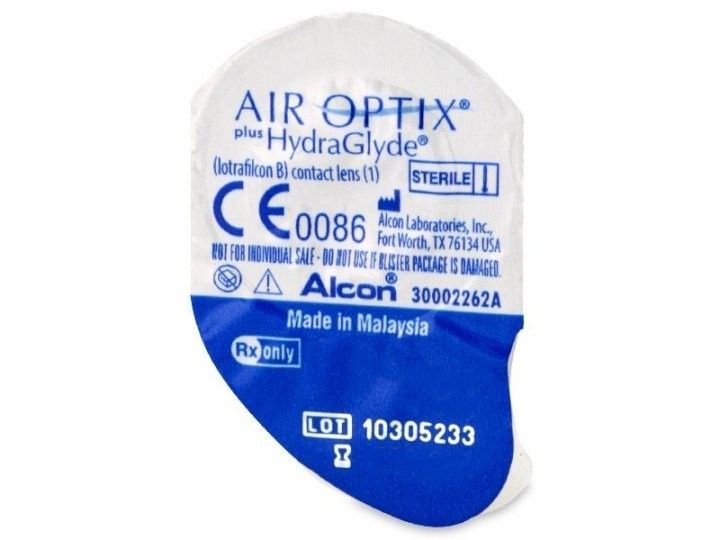 Контактні лінзи Air Optix plus HydraGlyde, 4 шт AOH фото